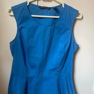 Zac & Rachel Vibrant Blue Sleeveless peplum top